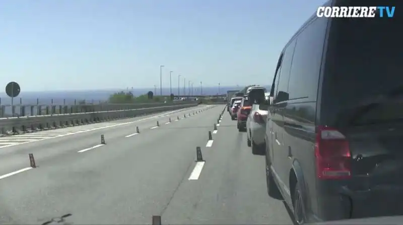 milano genova odissea in autostrada  