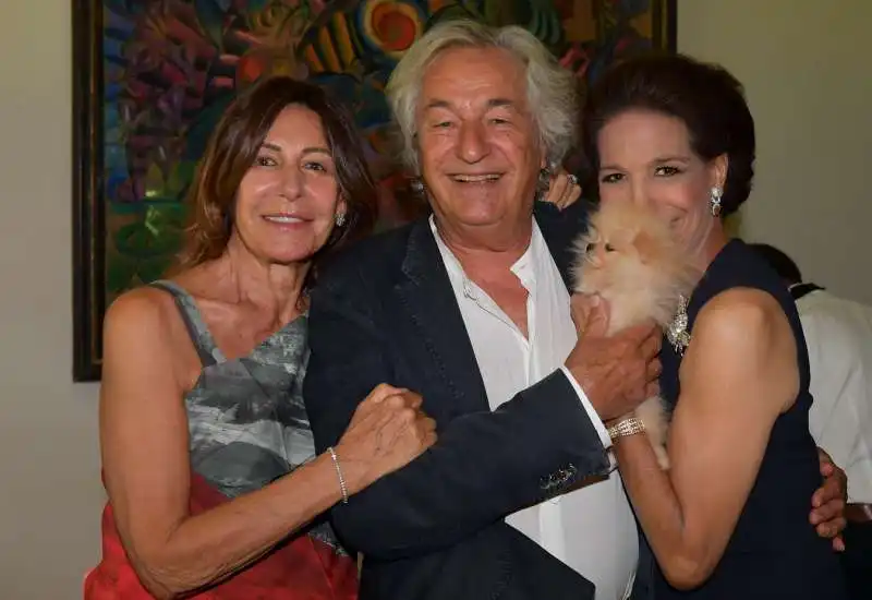 nicoletta e eugenio sgaravatti con marisela federici e la piccola frida  foto di bacco