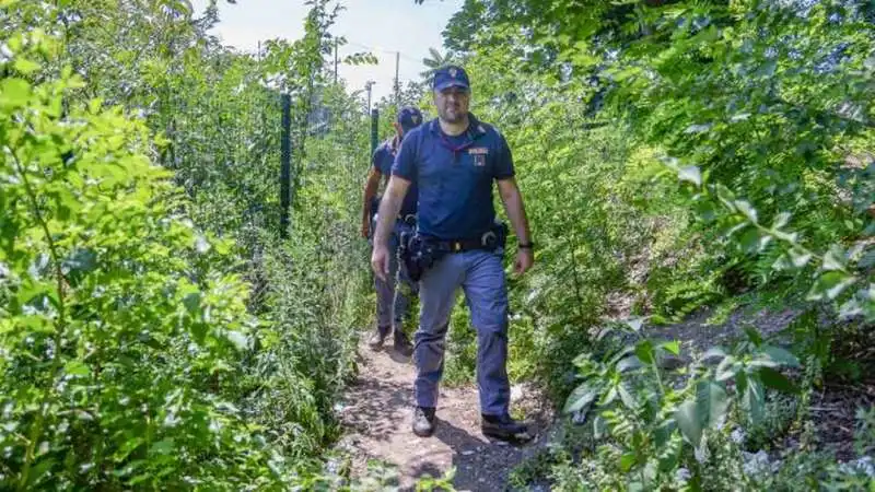 polizia al parco monte stella milano 