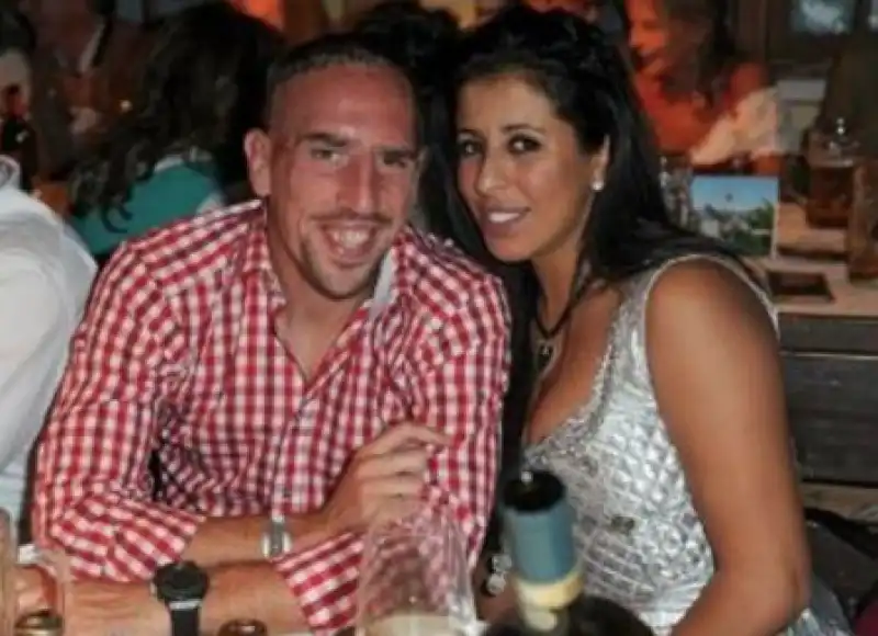 ribery e la moglie