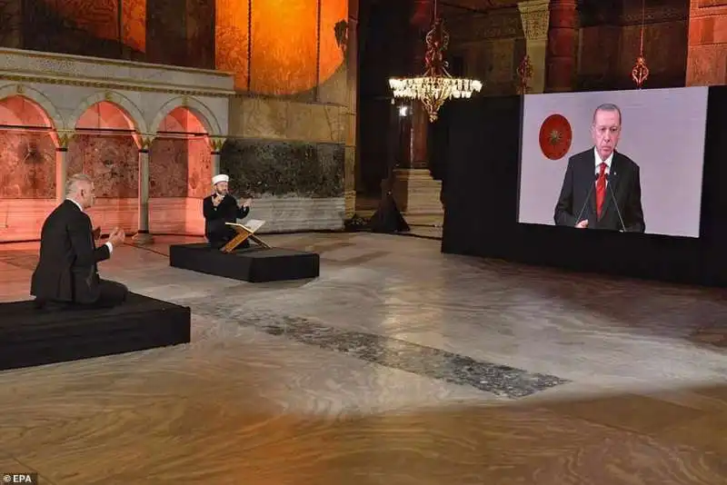 santa sofia torna moschea   la cerimonia in diretta con erdogan 