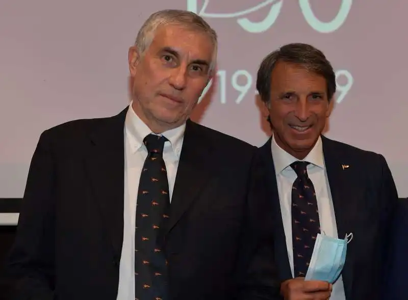 stefano brusadelli vice presidente con massimo veneziano presidente del canottieri roma foto di bacco