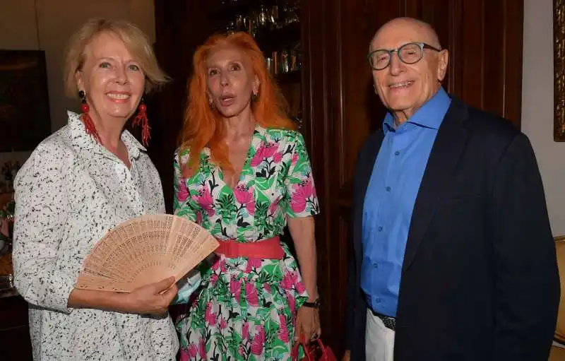 umberto vattani la moglie isabella e pia luisa bianco  foto di bacco