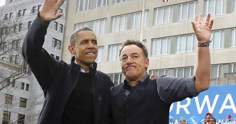 BRUCE SPRINGSTEEN BARACK OBAMA 