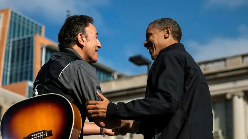 BRUCE SPRINGSTEEN BARACK OBAMA 