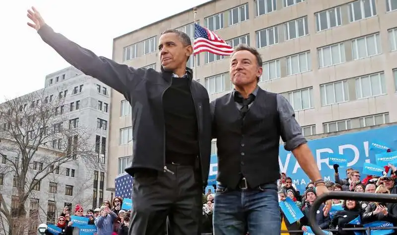 BRUCE SPRINGSTEEN BARACK OBAMA 