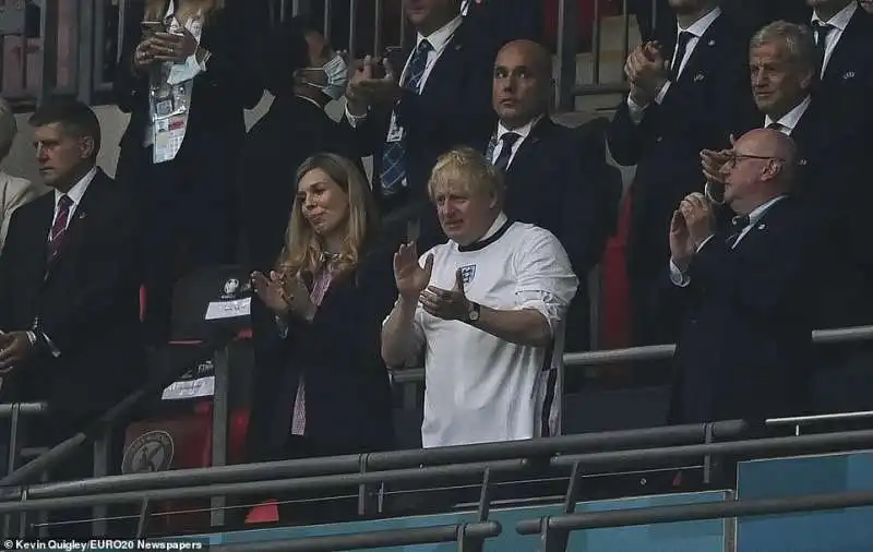 Carrie e Boris Johnson allo stadio 2