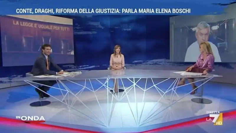 david parenzo maria elena boschi concita de gregorio in onda