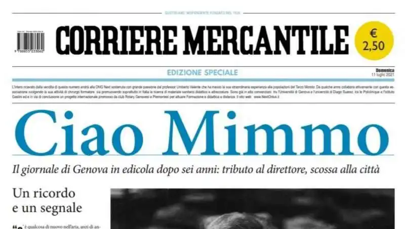 EDIZIONE SPECIALE CORRIERE MERCANTILE 