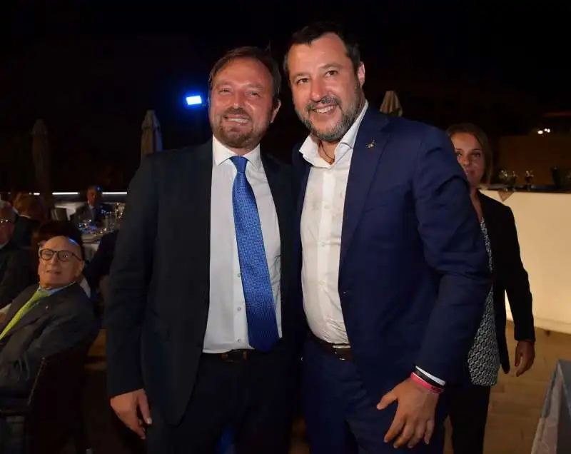 fabrizio santori  matteo salvini  foto di bacco