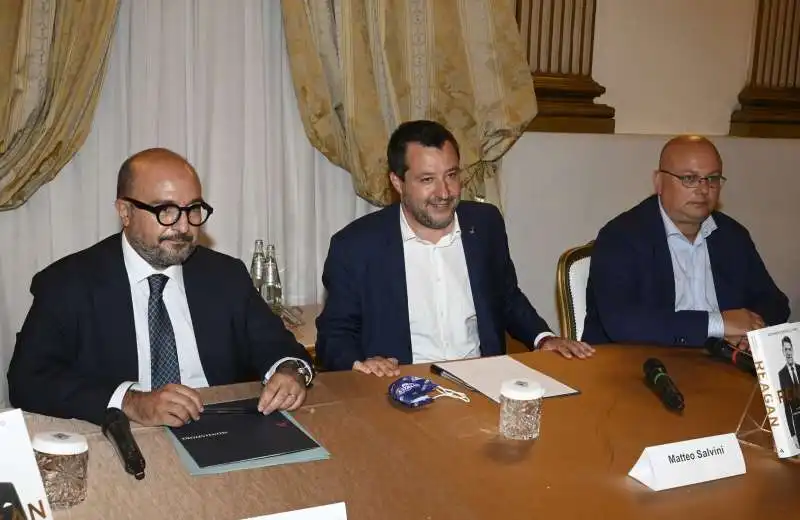 gennaro sangiuliano  matteo salvini  giuseppe malara  foto di bacco (1)