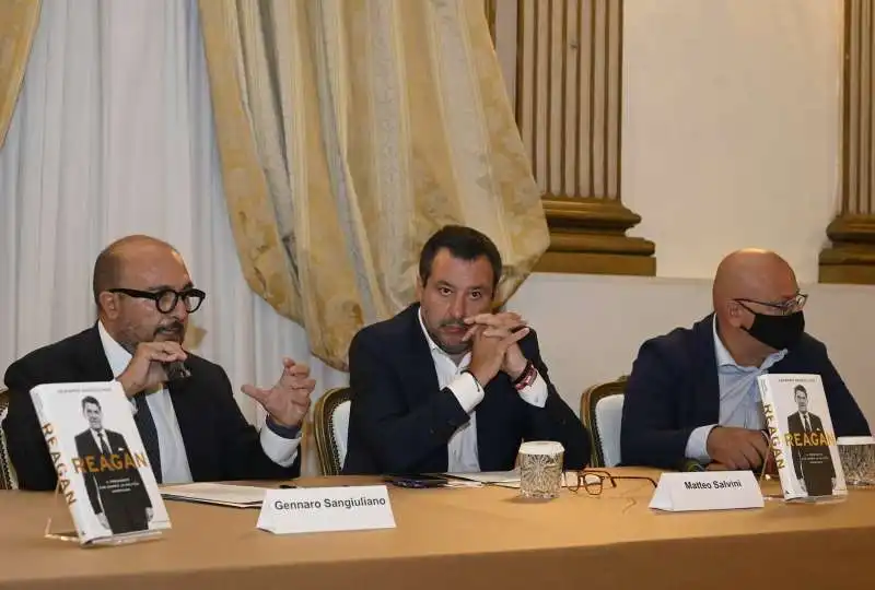 gennaro sangiuliano  matteo salvini  giuseppe malara  foto di bacco (3)