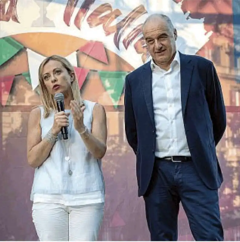 GIORGIA MELONI ENRICO MICHETTI