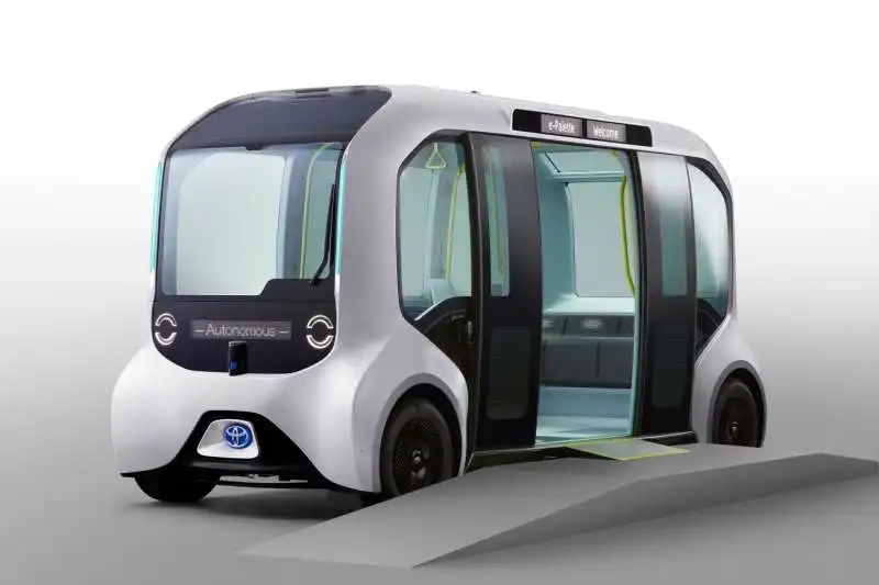 i pulmini a guida autonoma di toyota per tokyo 2020 