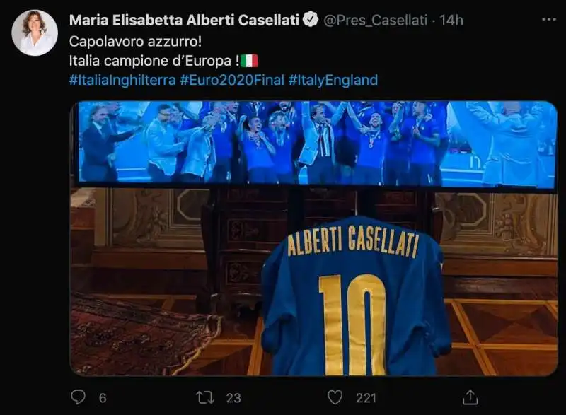 il post di elisabetta casellati 