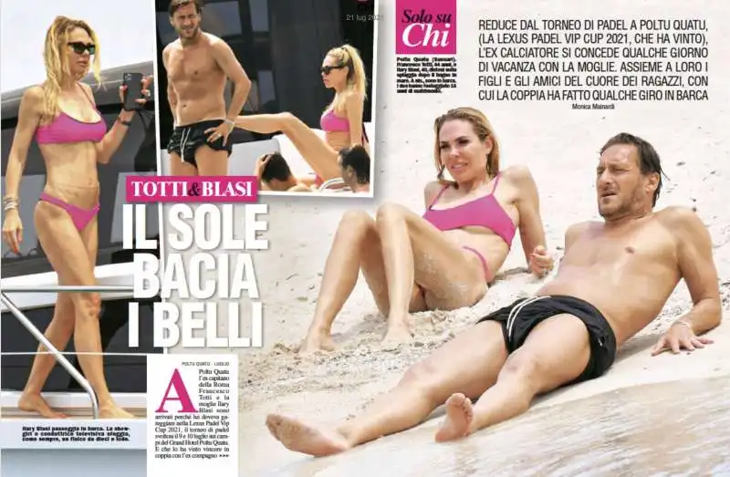 ilary blasi e francesco totti al mare 3