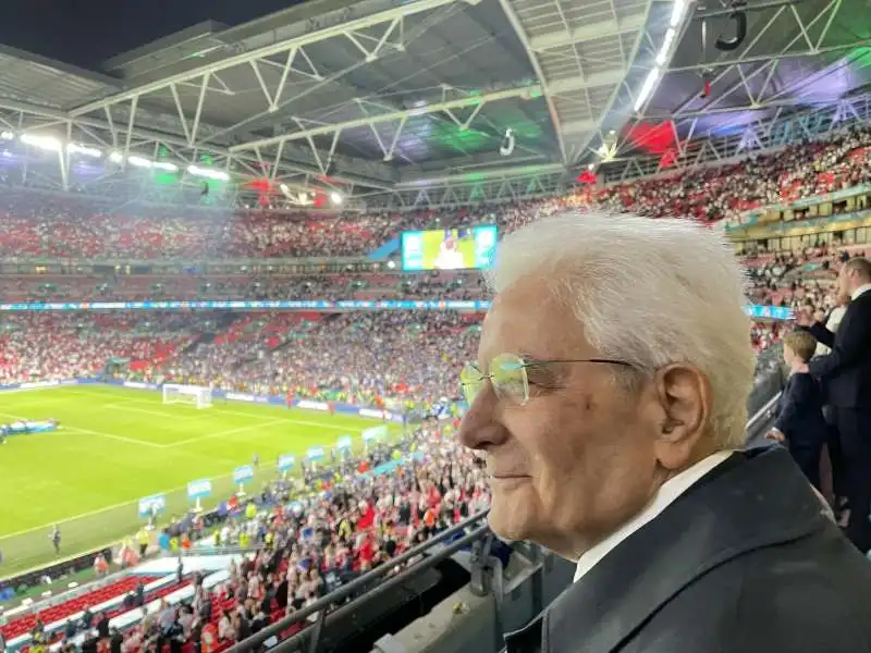 ITALIA INGHILTERRA - SERGIO MATTARELLA A WEMBLEY 