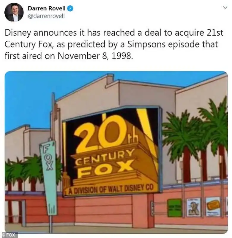 La Disney acquista Century Fox