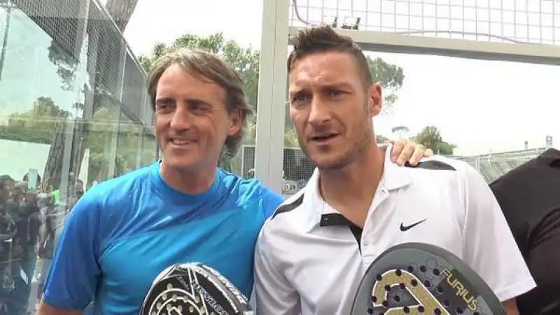 mancini totti padel