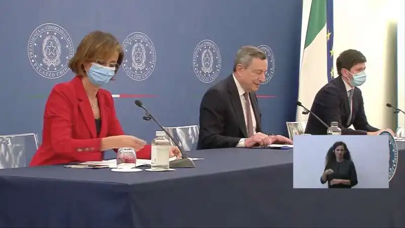 marta cartabia mario draghi roberto speranza