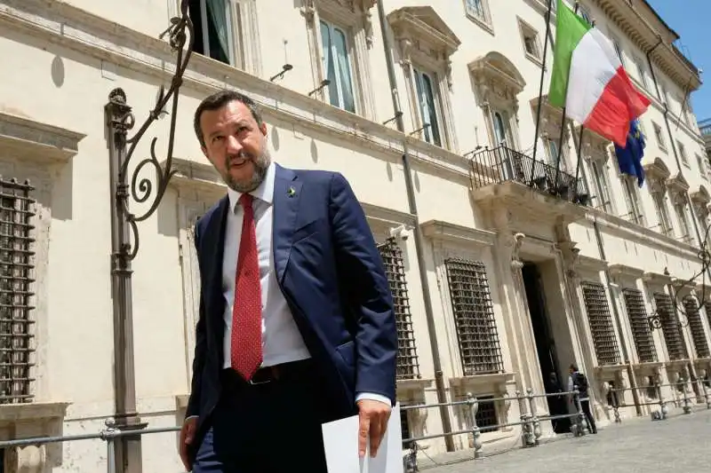 MATTEO SALVINI DOPO L'INCONTRO CON MARIO DRAGHI