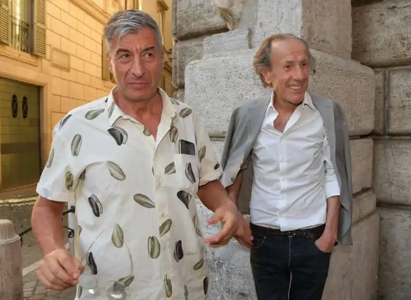 maurizio cattelan  enzo cucchi  foto di bacco