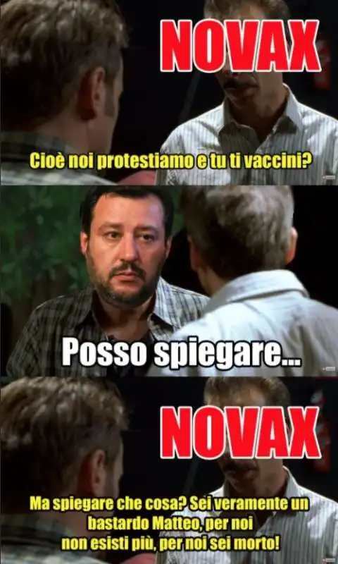 meme su salvini e i no vax