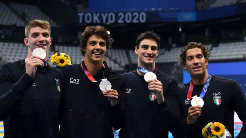 miressi, ceccon, zazzeri e frigo   staffetta 4x100 sl a tokyo 2020 