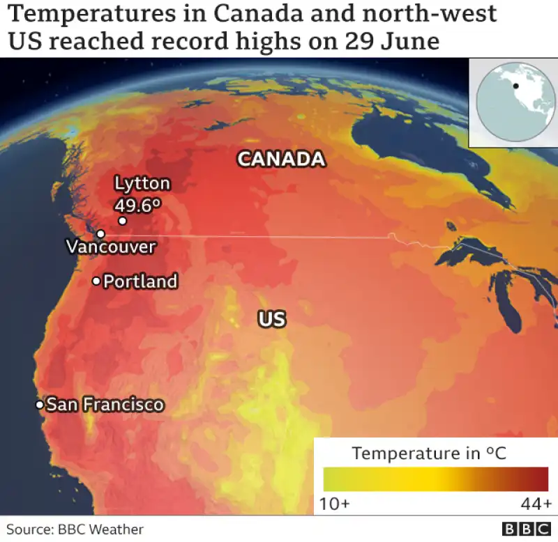 ONDATA DI CALDO IN CANADA 