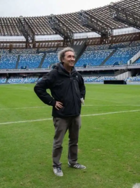 paolo sorrentino nello stadio del napoli