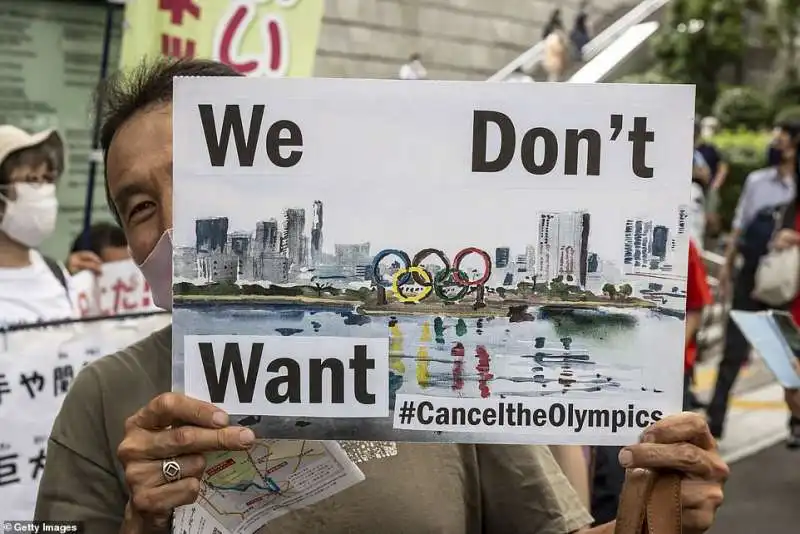 proteste olimpiadi tokyo 2020 7