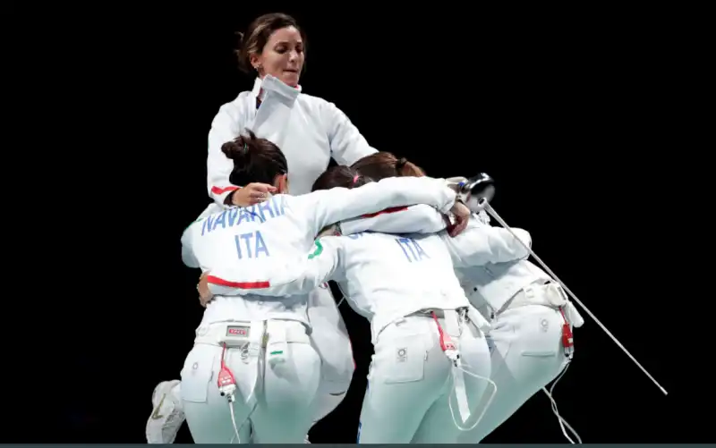 SPADA FEMMINILE ROSSELLA FIAMINGO, FEDERICA ISOLA, MARA NAVARRIA, ALBERTA SANTUCCIO