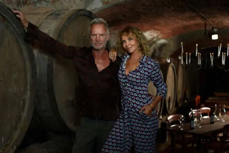 sting e trudie styler in cantina 