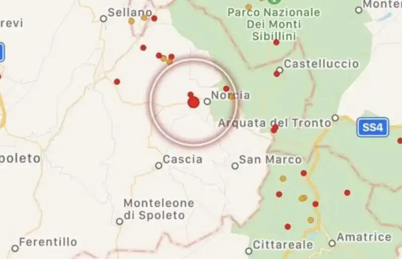 TERREMOTO NORCIA - 16 LUGLIO 2021