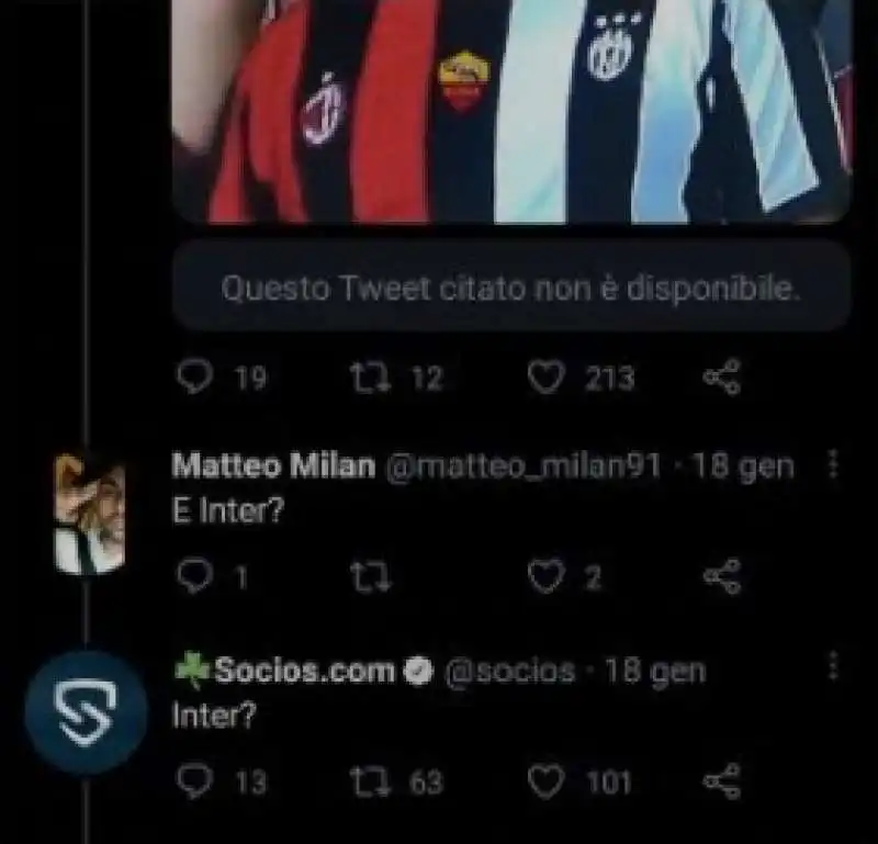 TWEET SOCIOS INTER 