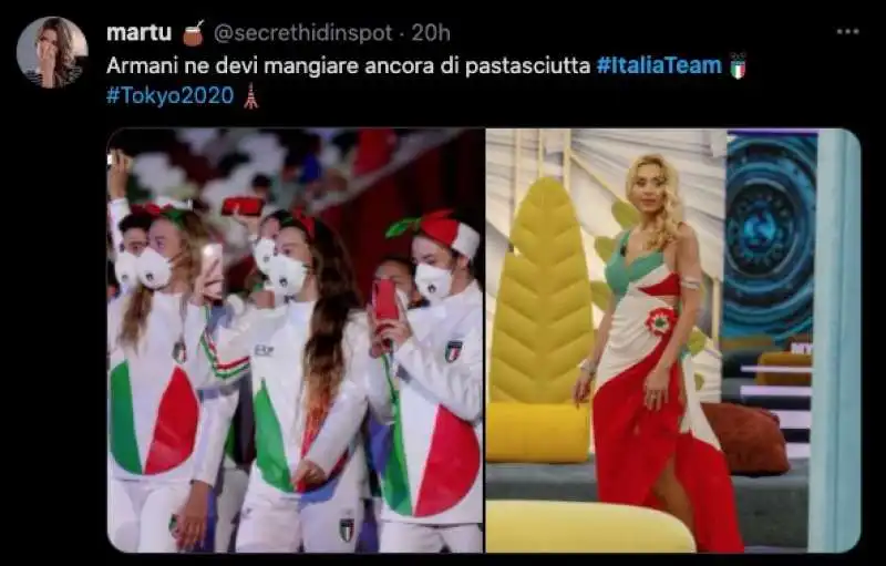 tweet sulla divisa italiana a tokyo2020  8