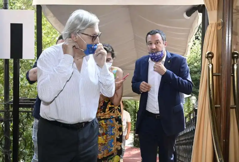 vittorio sgarbi  matteo salvini  foto di bacco (1)