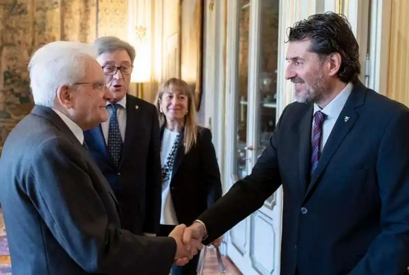 Antonio Montani e Sergio Mattarella