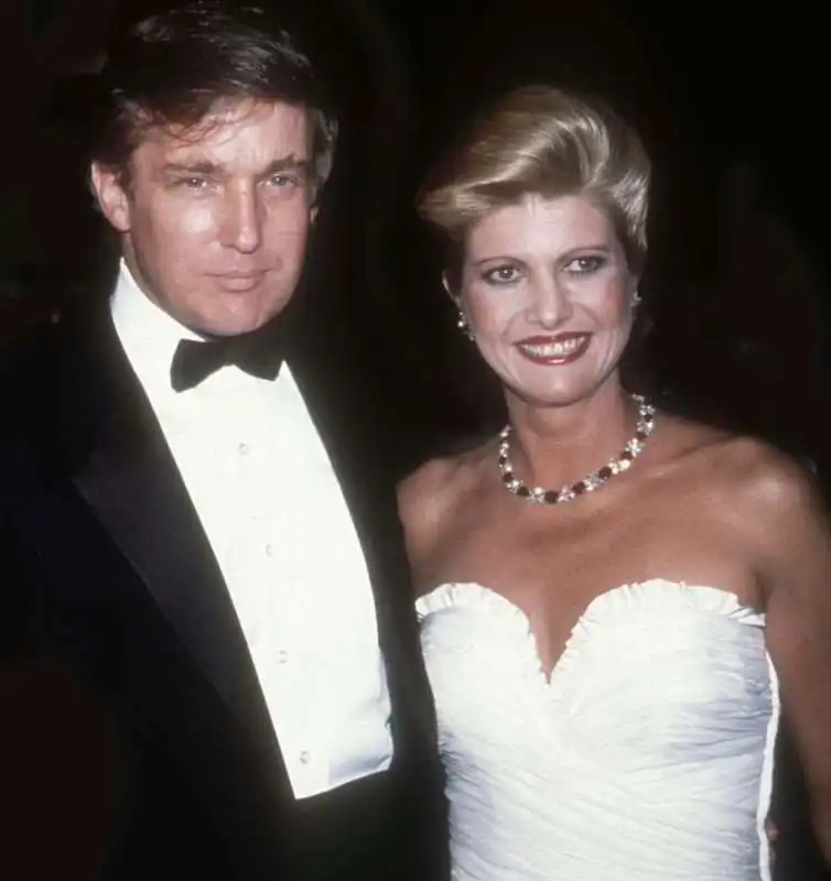 donald e ivana trump. 