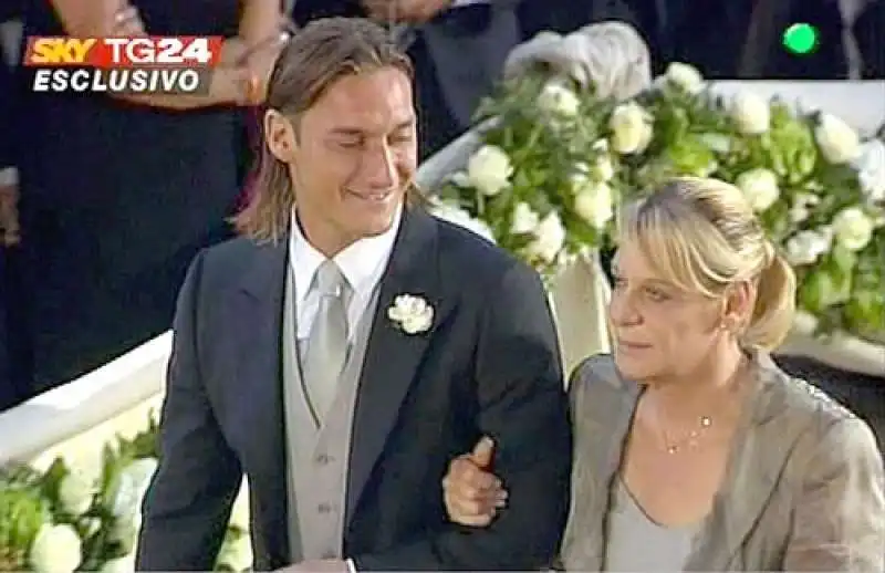 FRANCESCO TOTTI E LA MAMMA