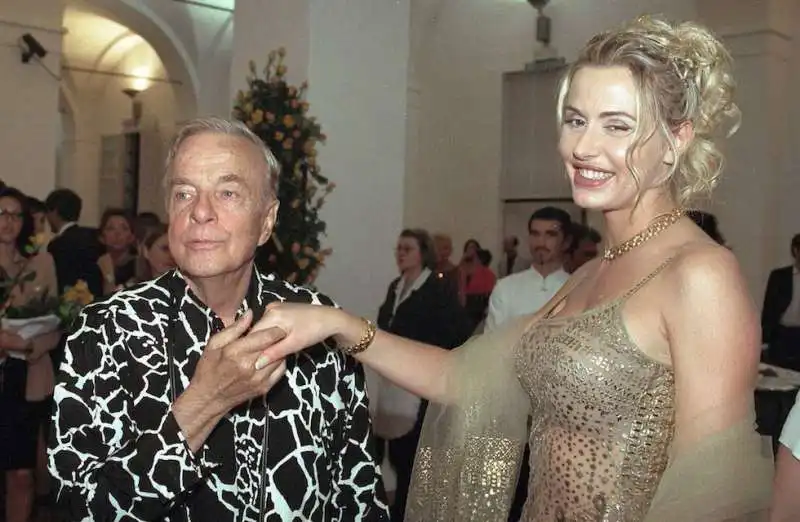 Franco Zeffirelli e Valeria Marini