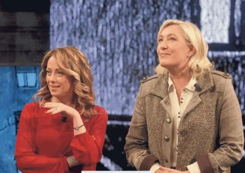 GIORGIA MELONI E MARINE LE PEN