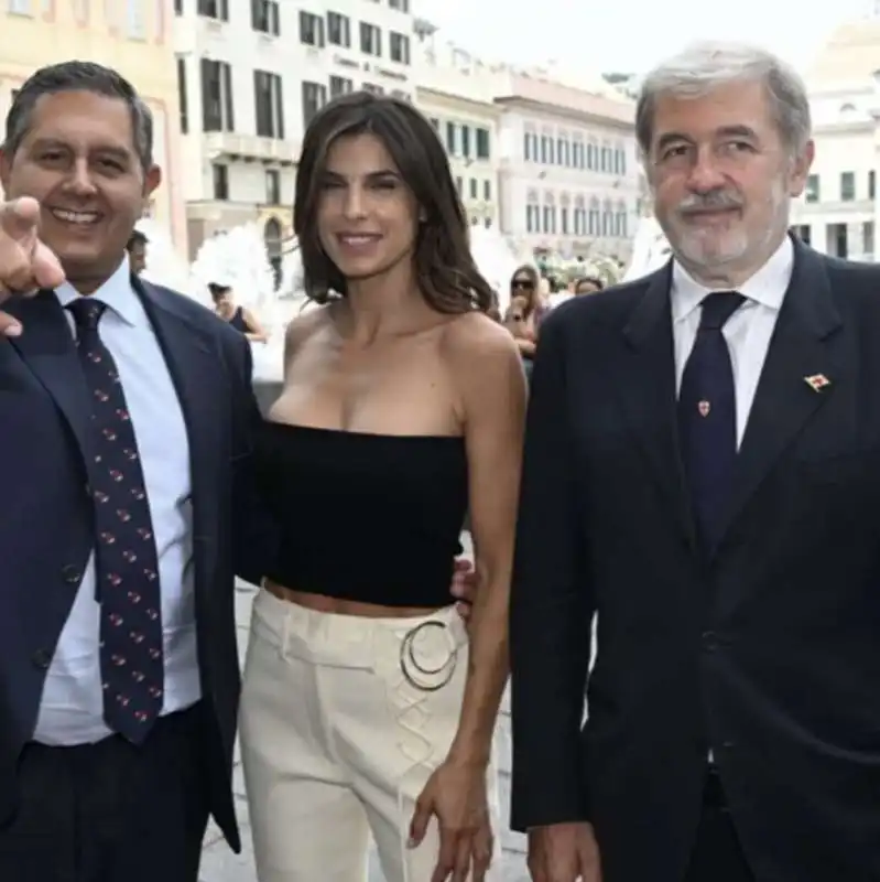 giovanni toti elisabetta canalis marco bucci 