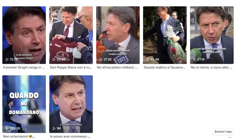 giuseppe conte  su tiktok  2