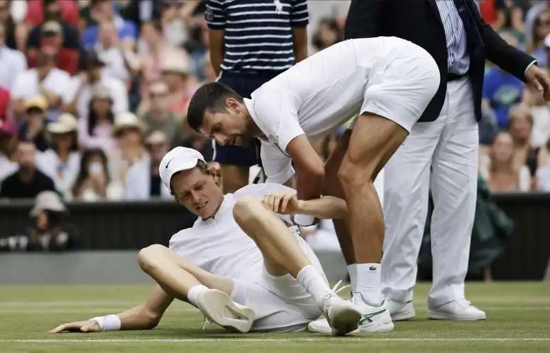 jannik sinner novak djokovic   wimbledon  2