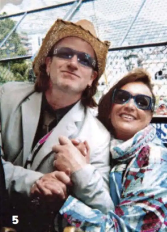 ljuba rizzoli con bono vox al gp di montecarlo nel 2004