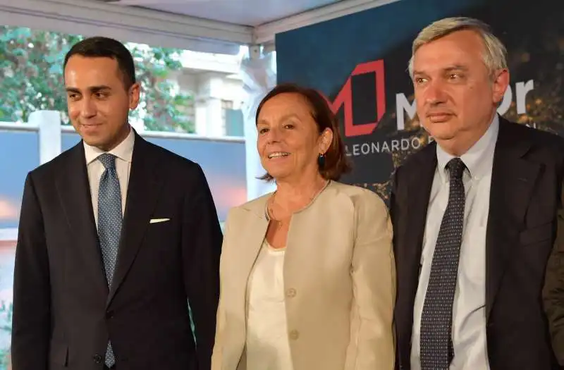 luigi di maio  luciana lamorgese  maurizio molinari  foto di bacco