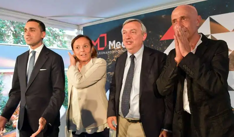 luigi di maio  luciana lamorgese  maurizio molinari  marco minniti  foto di bacco