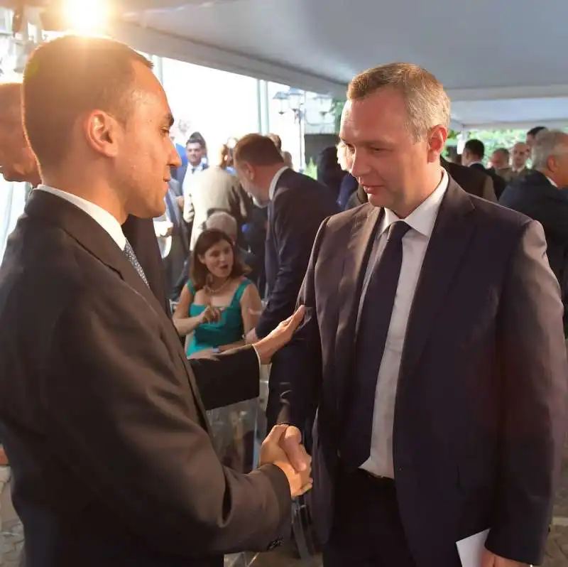 luigi di maio  yaroslav melnyk  foto di bacco