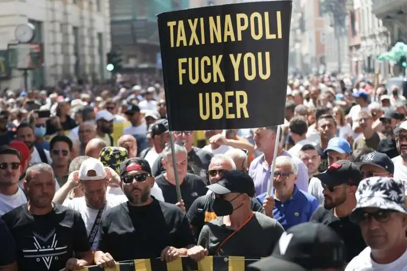 protesta dei tassisti a roma   4